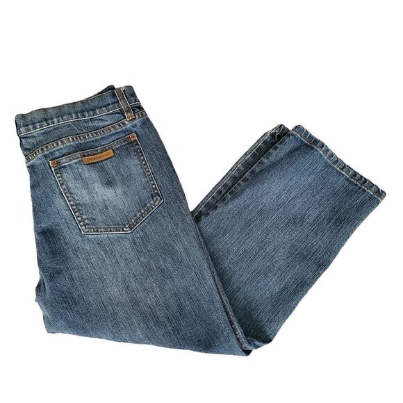 DKNY STRAIGHT LEG CAPRI JEANS SIZE 10 - Picture 1 of 6